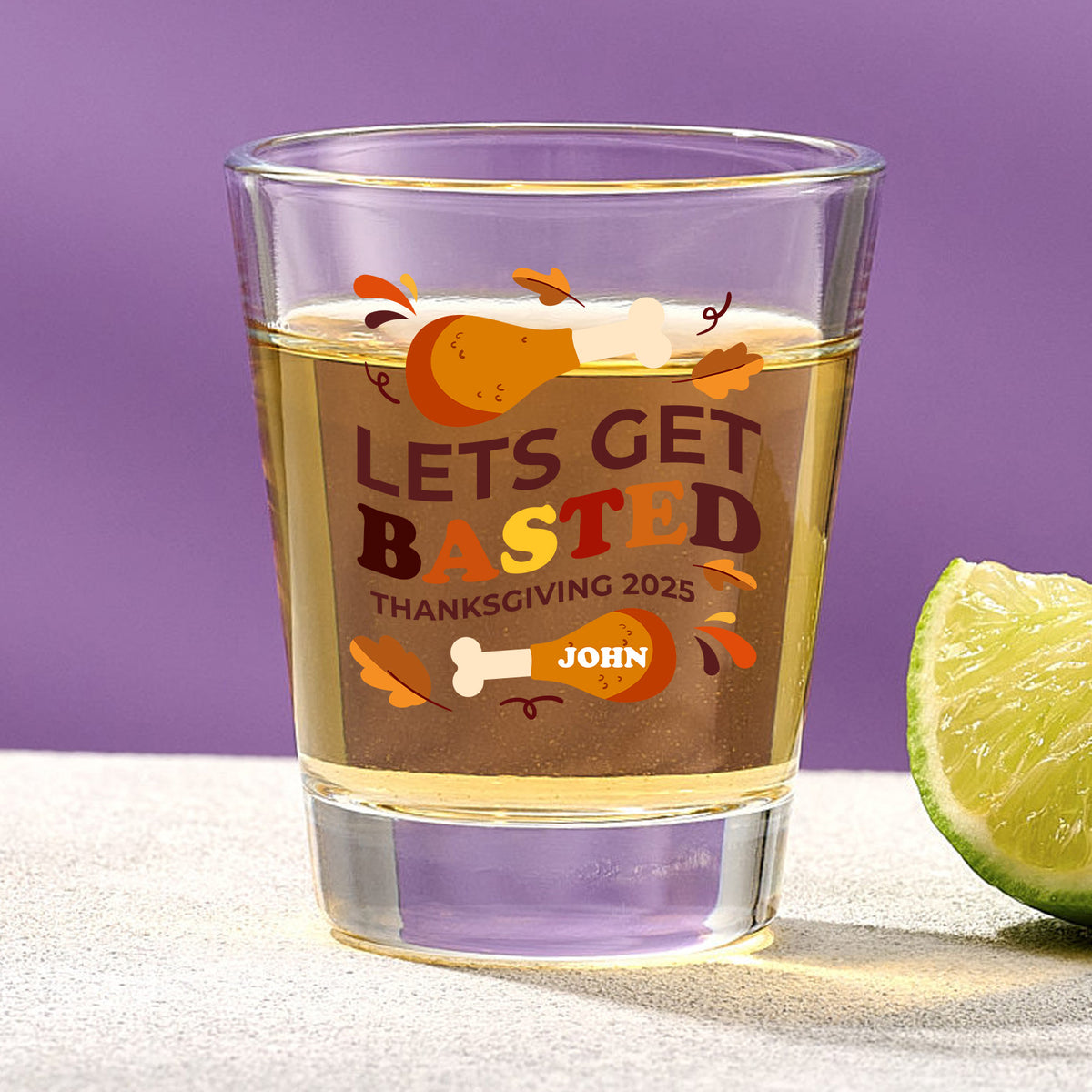 Turkey Legs – Custom Thanksgiving Shot Glass
