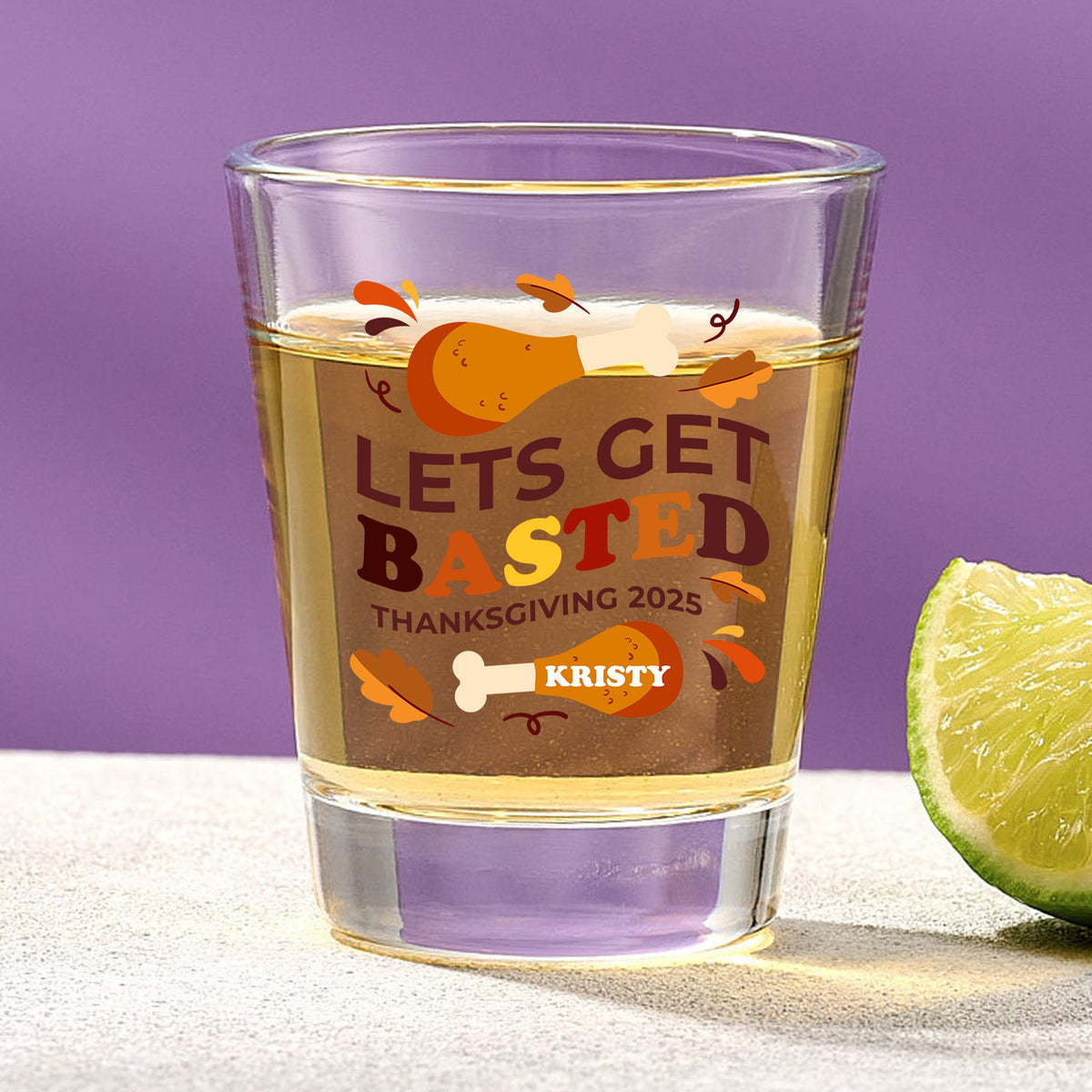 Turkey Legs – Custom Thanksgiving Shot Glass