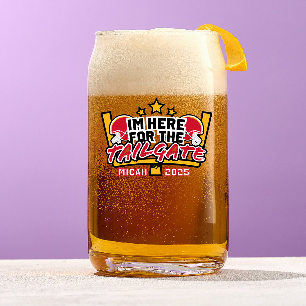 Here for the Tailgate - Can Glass