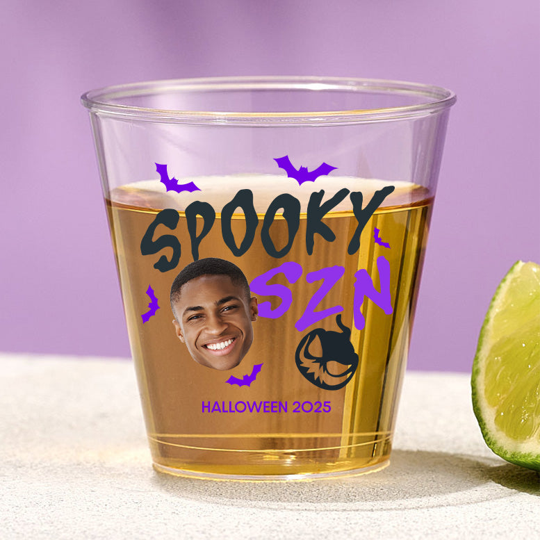 Spooky SZN – Personalized Plastic Halloween Shot Glass