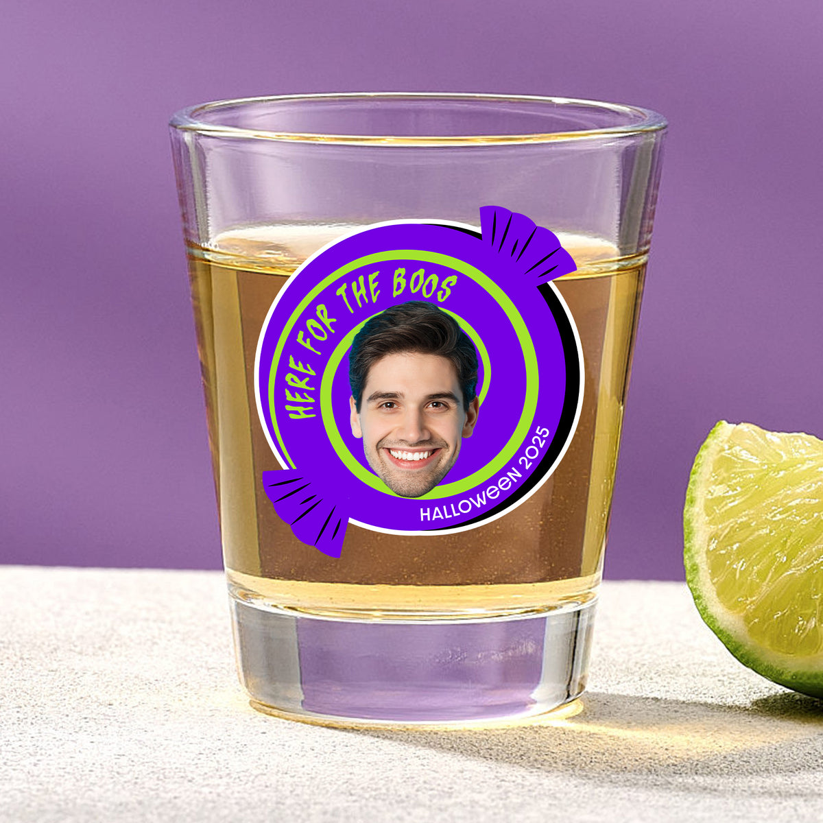 Here for the Boos – Halloween Shot Glass