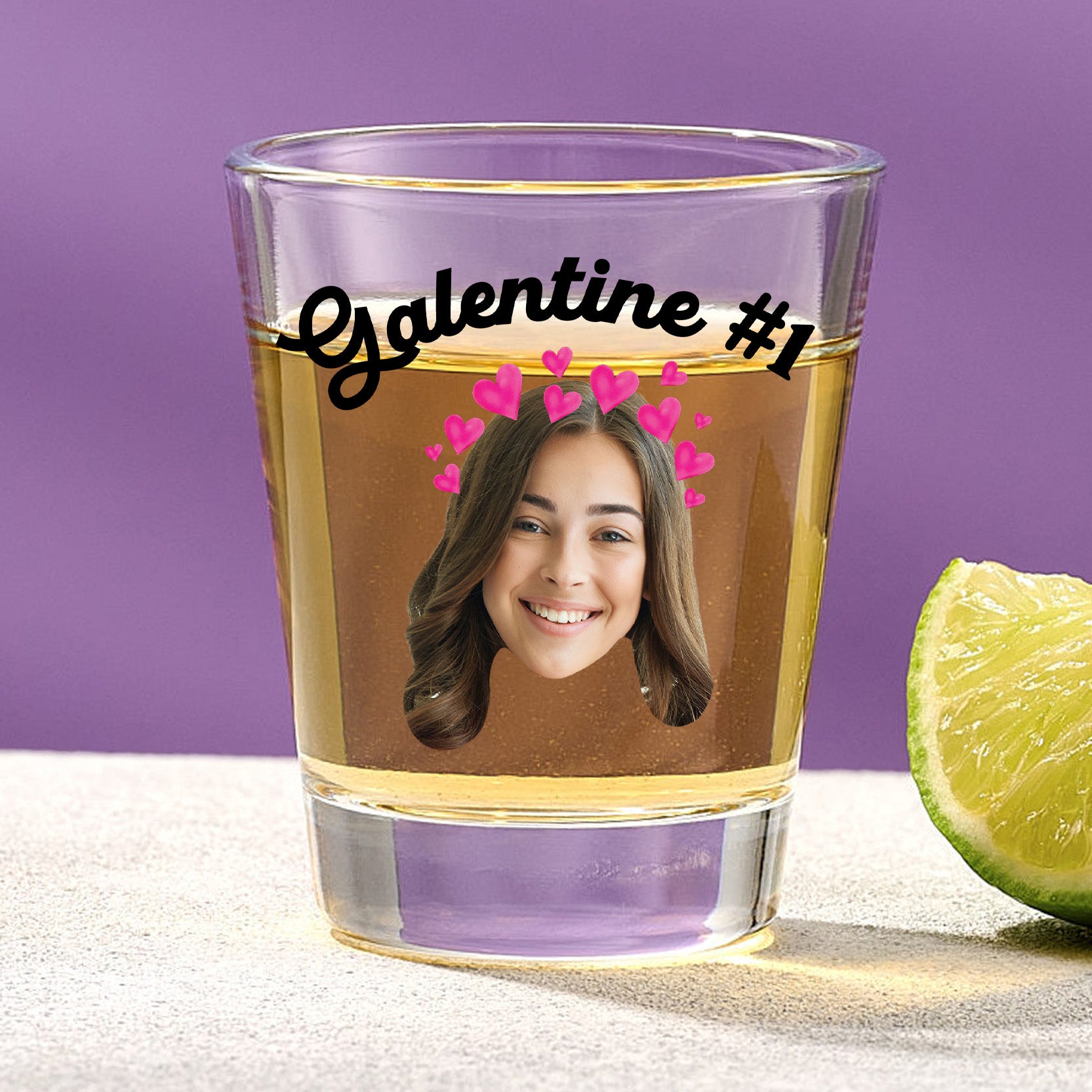 Galentine #1 Shot Glass With Custom Image