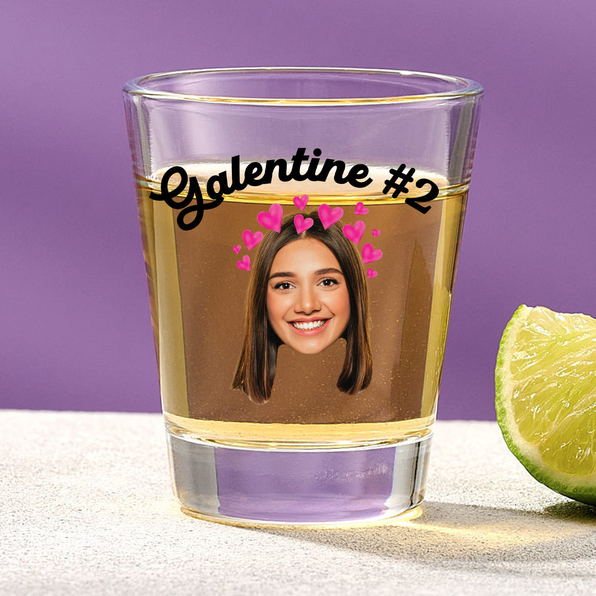 Galentine #1 Shot Glass With Custom Image