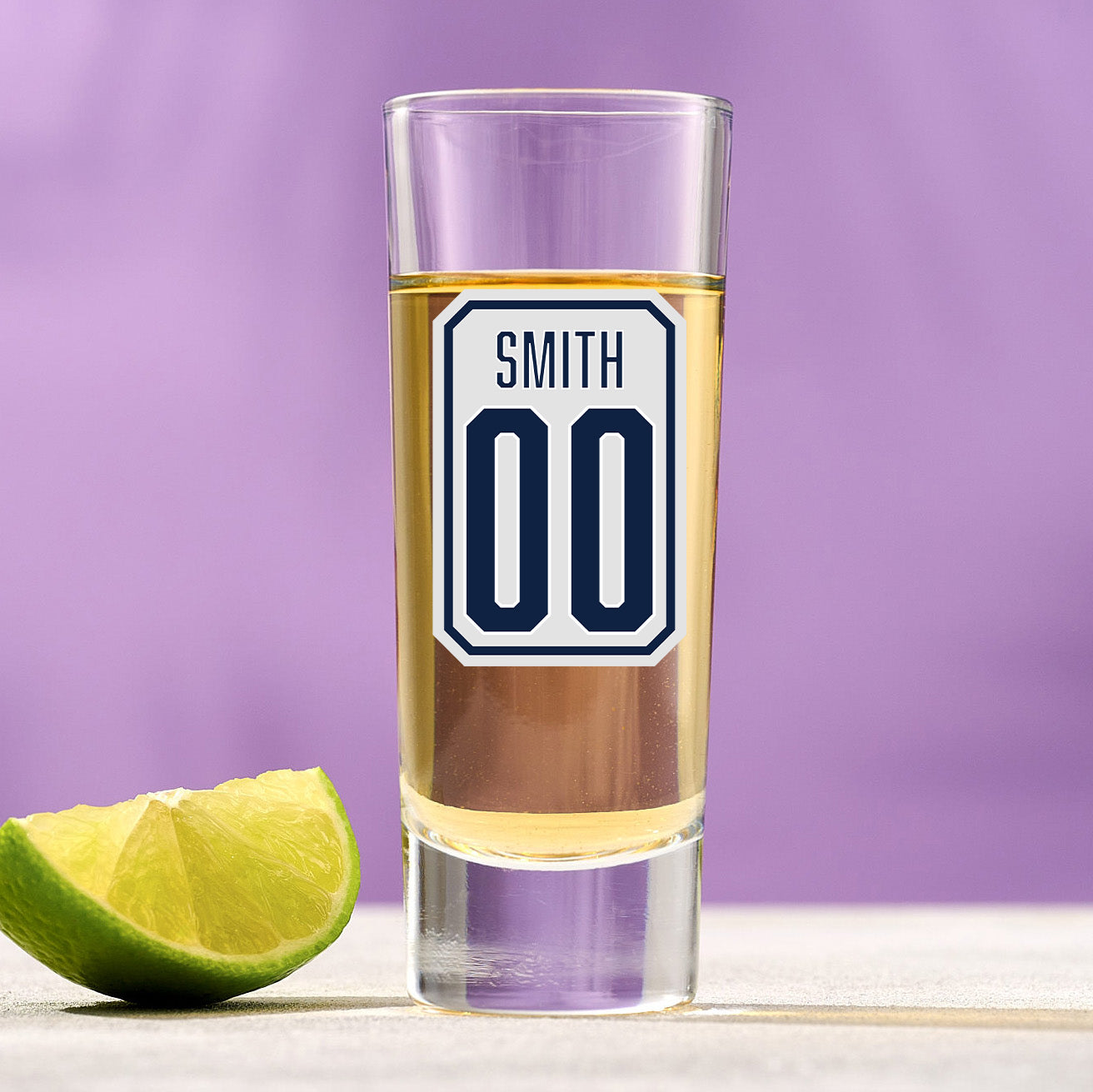 Jersey Badge – Shooter Shot Glass