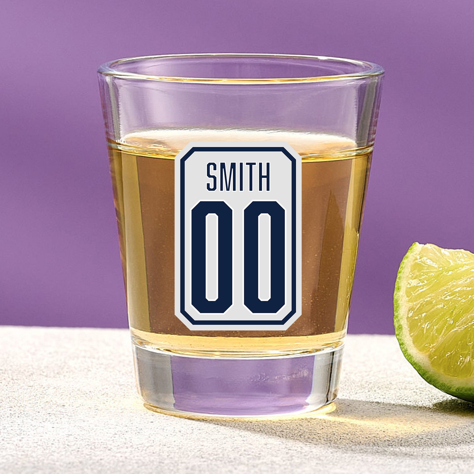 Jersey Badge – Shot Glass