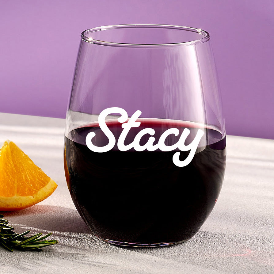 Custom Name Wine Glass